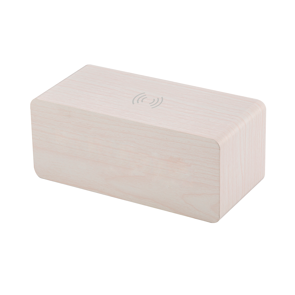 Alarm Clock + 5W Wireless Charging White Tonic