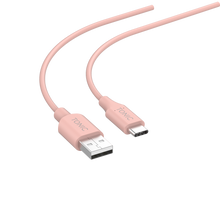 Load image into Gallery viewer, Dual Port USB-A Wall Charger with USB-C Cable - Rose Gold