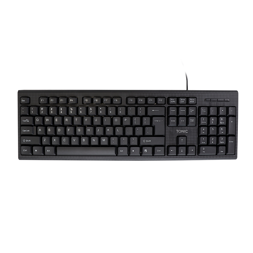 Wired Keyboard and Mouse Bundle - Black