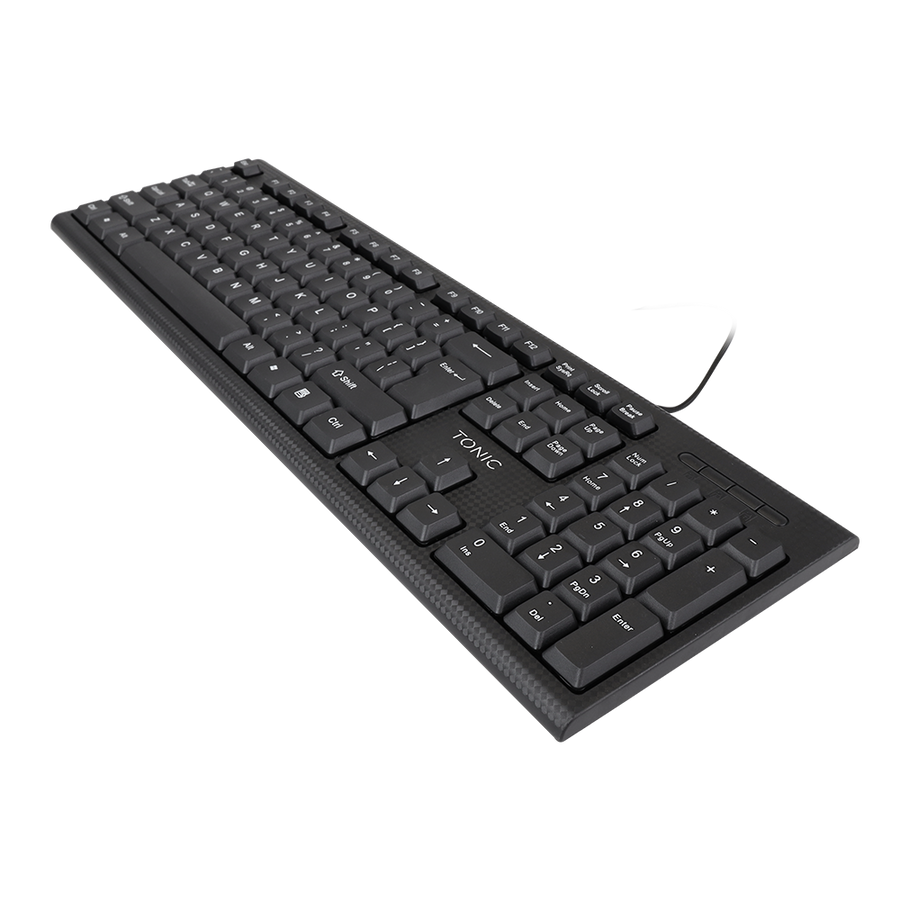 Basic Wired Keyboard Black Tonic
